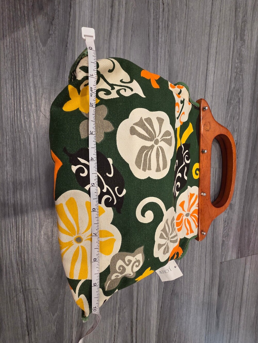 JCREW Vintage Inspired Tapestry Wood Handle NWT - Picture 5 of 10